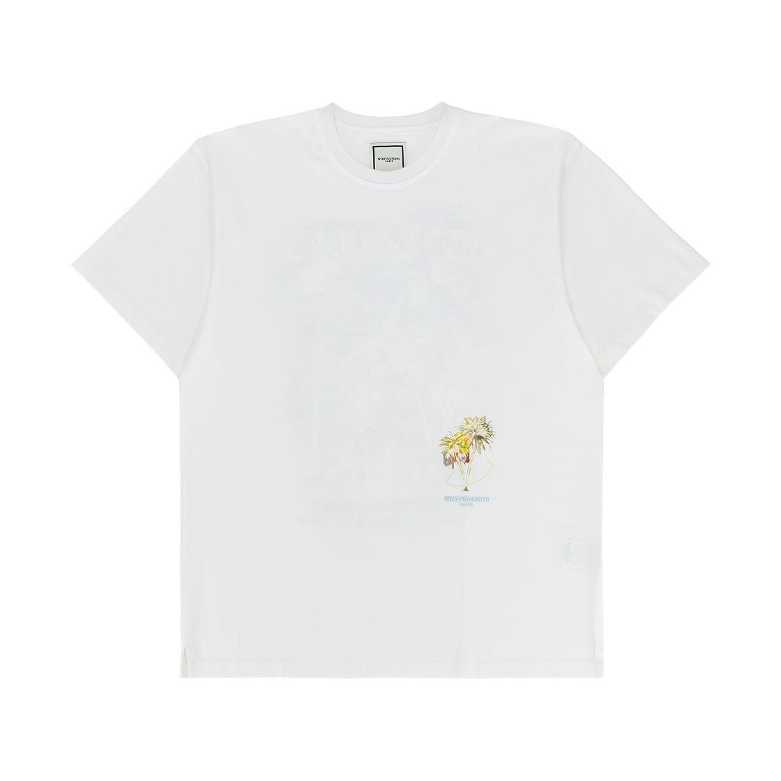 우영미 야자수 그래픽 티셔츠 화이트 - 25SS(Wooyoungmi Palm Tree Graphic T-Shirt White - 25SS) - 2