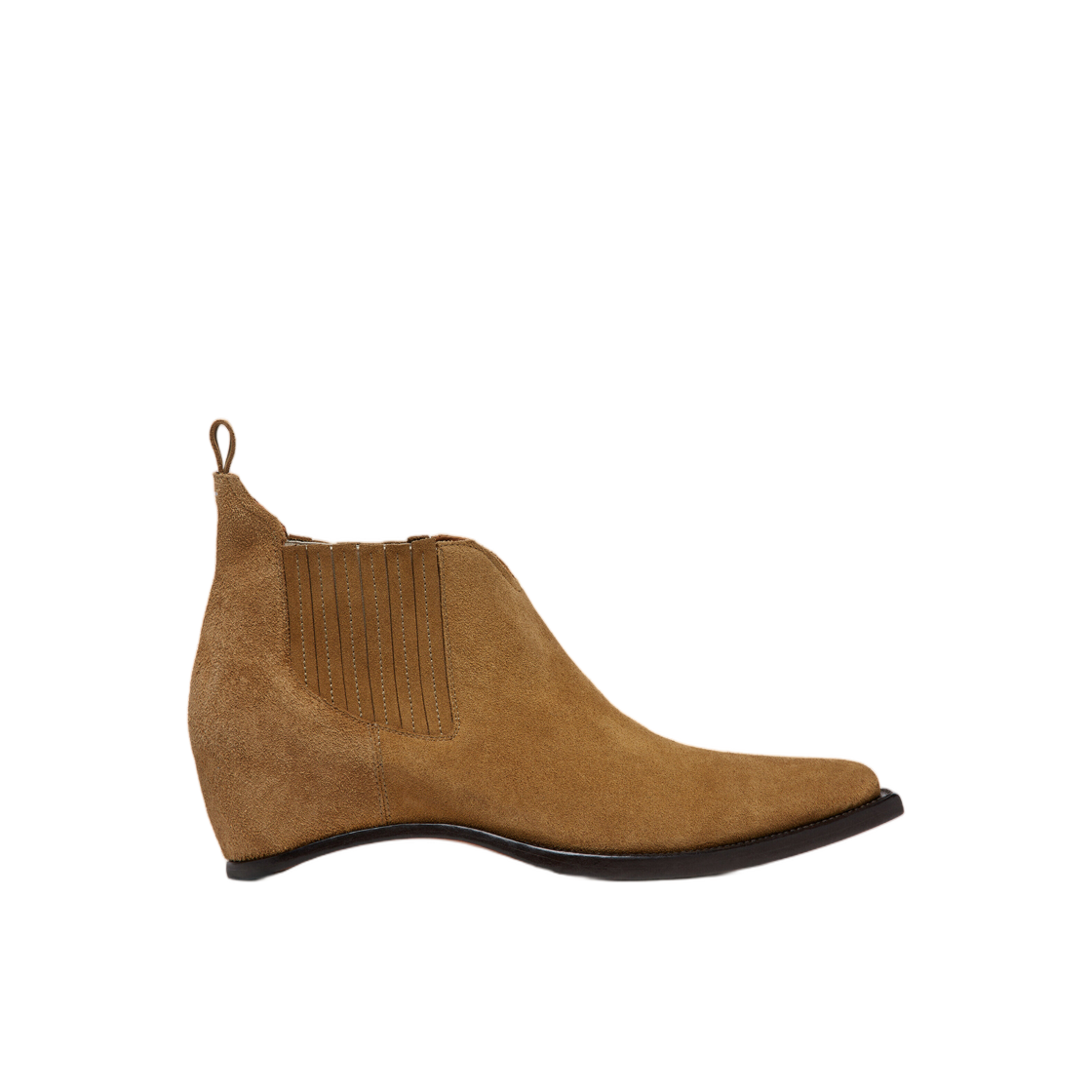 S97WU0080P7678T2285 Maison Margiela Heel-Less Western Chelsea Boots Brown