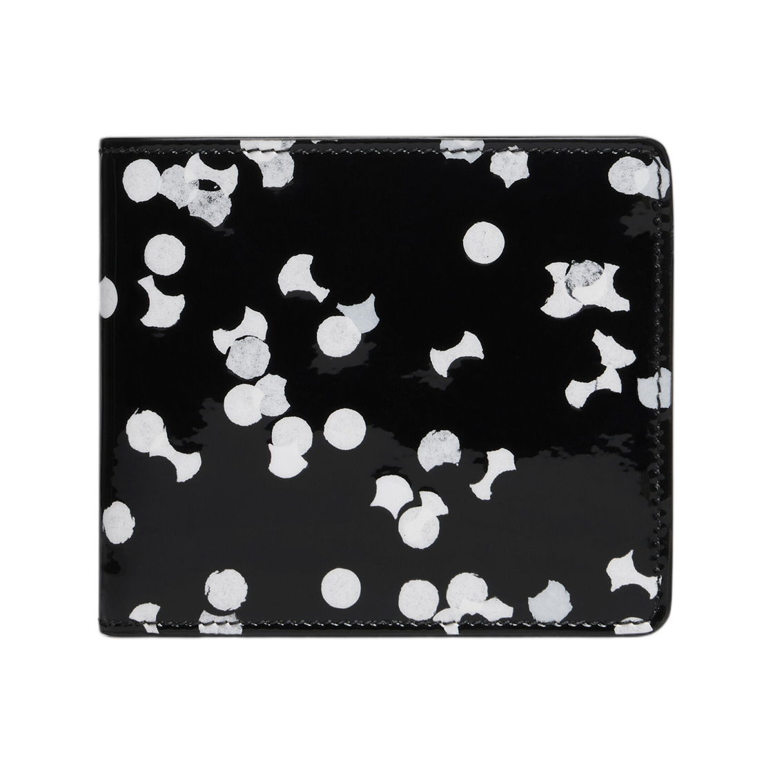 SA1UI0016P7793HB383 Maison Margiela Slim Wallet Black White