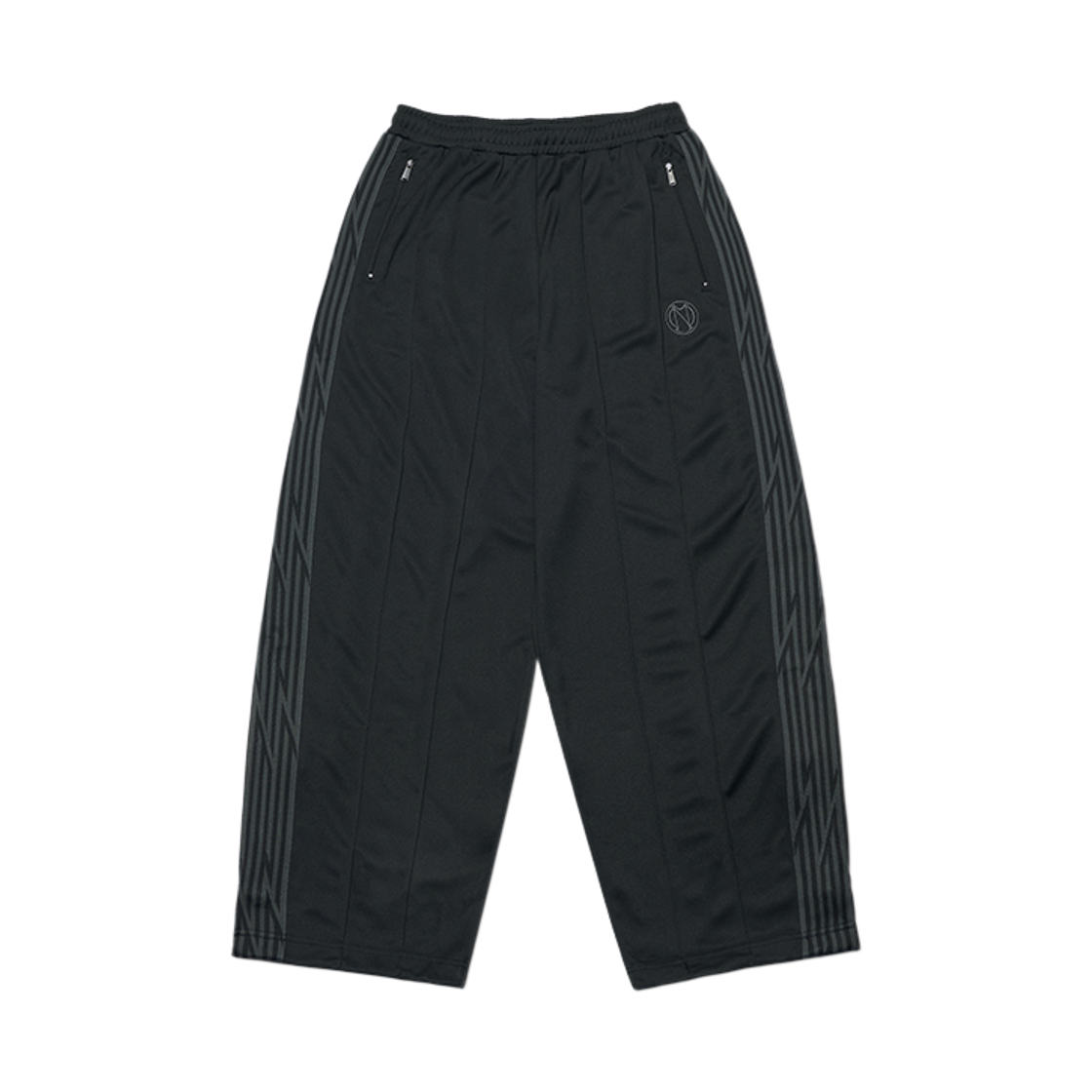 노매뉴얼 NM 와이드 트랙 팬츠 블랙(NOMANUAL NM Wide Track Pants Black) - 1