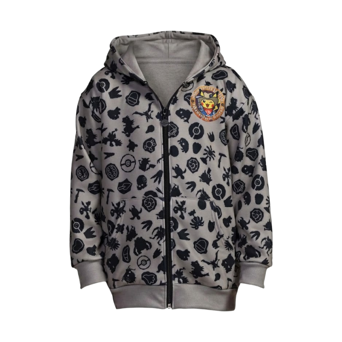 (키즈) 포켓몬 파슬 뮤지엄 집업 후드 블랙((Kids) Pokemon Fossil Museum Zip-Up Hoodie Black)