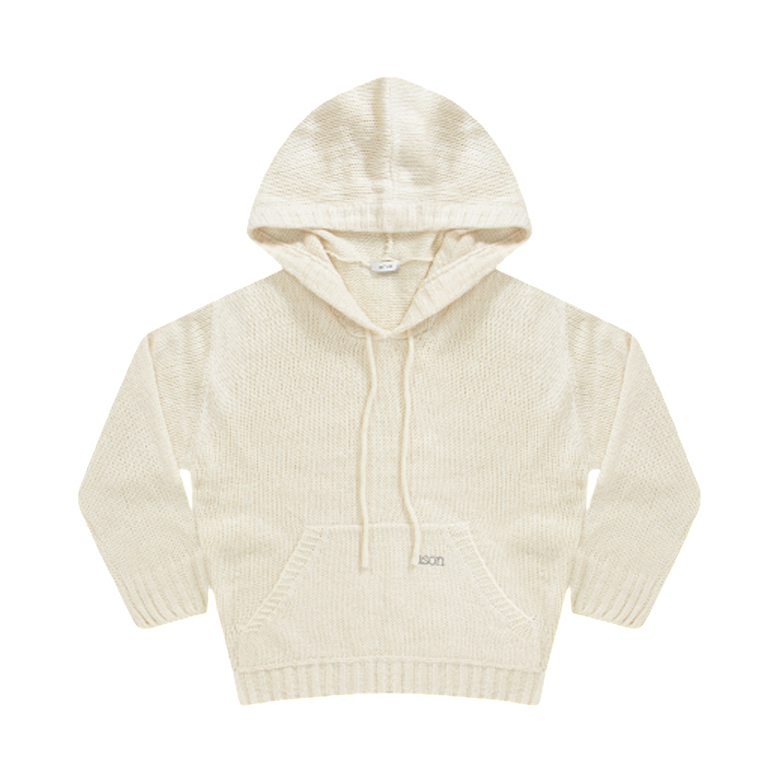 (W) 애즈온 포포 후드 니트 아이보리((W) Ason Popo Hood Knit Ivory)