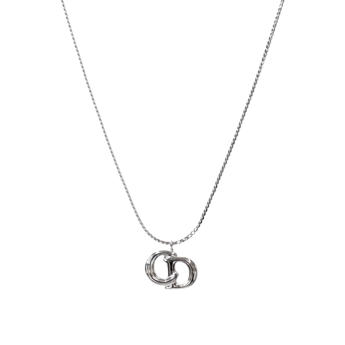 ITDI9FTVTTJ5 Dior CD Silver Necklace A-B56008