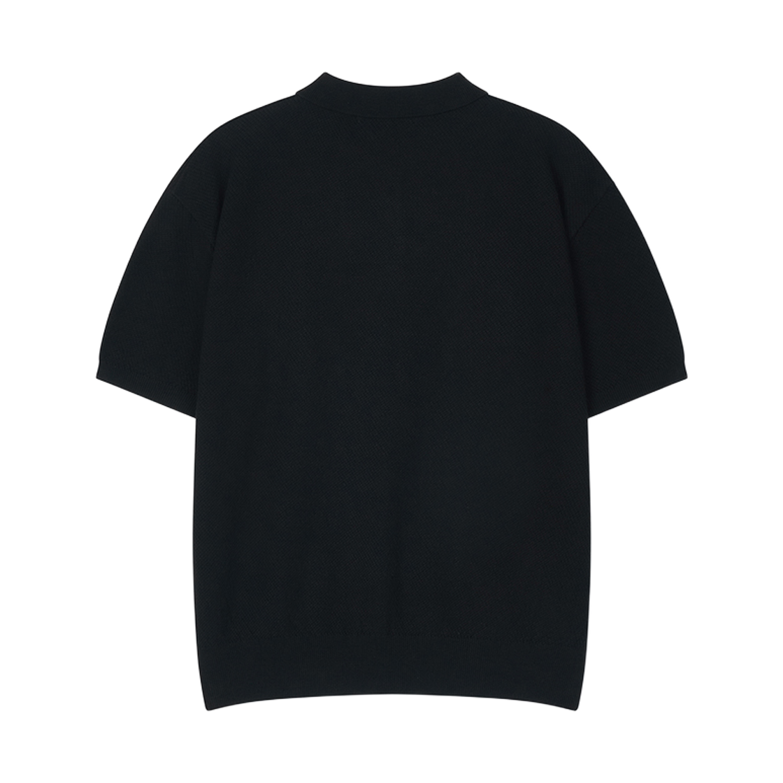 플로즈룸 퓨어 코튼 카라 니트 블랙(Flawsroom Pure Cotton Collar Knit Black) - 2