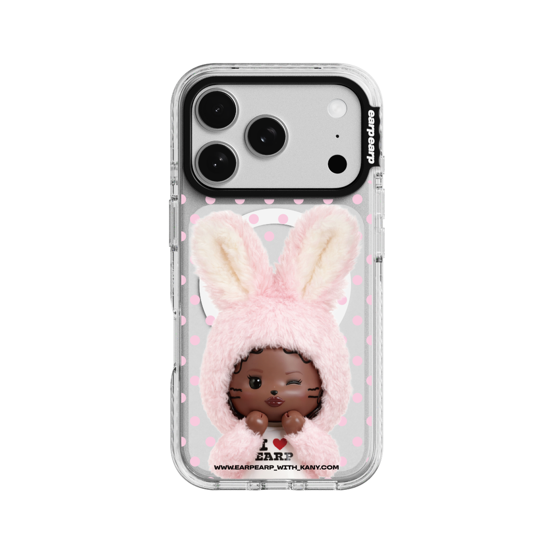 E2604_0197 [사은품 증정] EARPEARP x KANY Lovely Bunny Kany Wave Label+ Magnetic Case - Clear