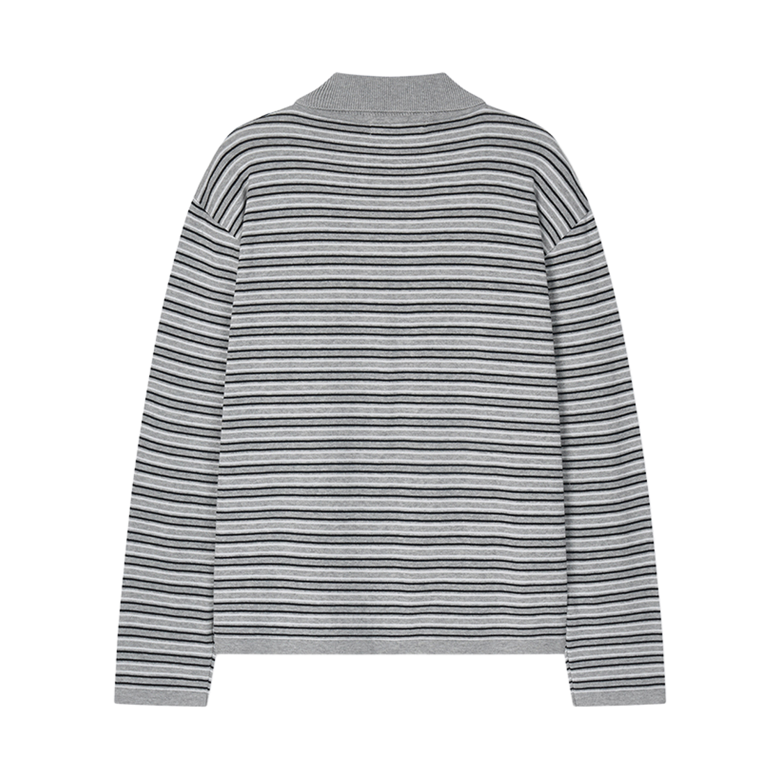 플로즈룸 레체 폴로 코튼 니트 그레이(Flawsroom Lecce Polo Cotton Knit Grey) - 2