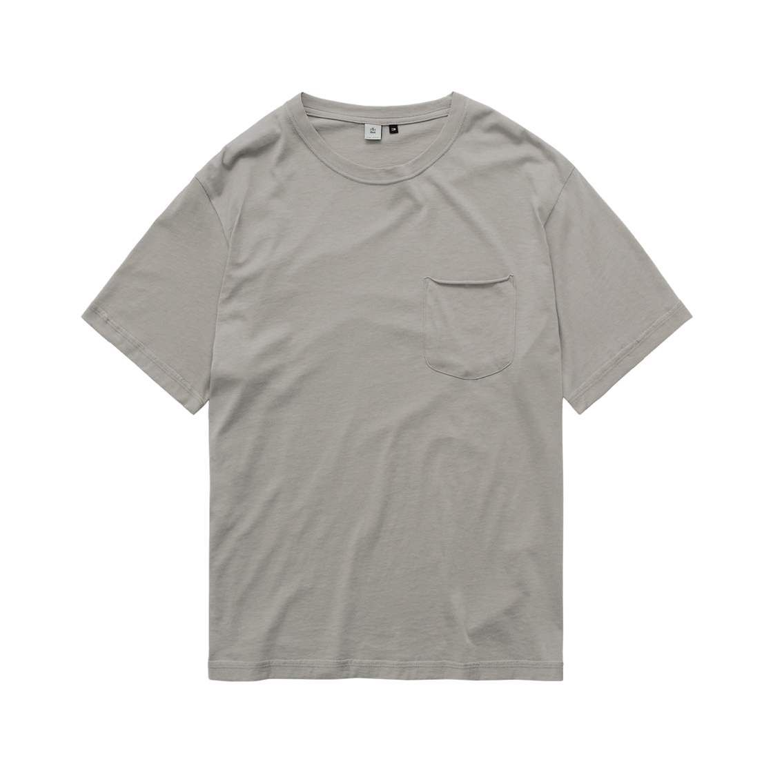 폴리테루 로우 컷 포켓 티셔츠 베이지(Polyteru Raw Cut Pocket T-Shirt Beige) - 1