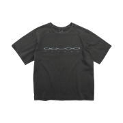 Riomeu Double Cut Washed Short Sleeve T-shirt Gray