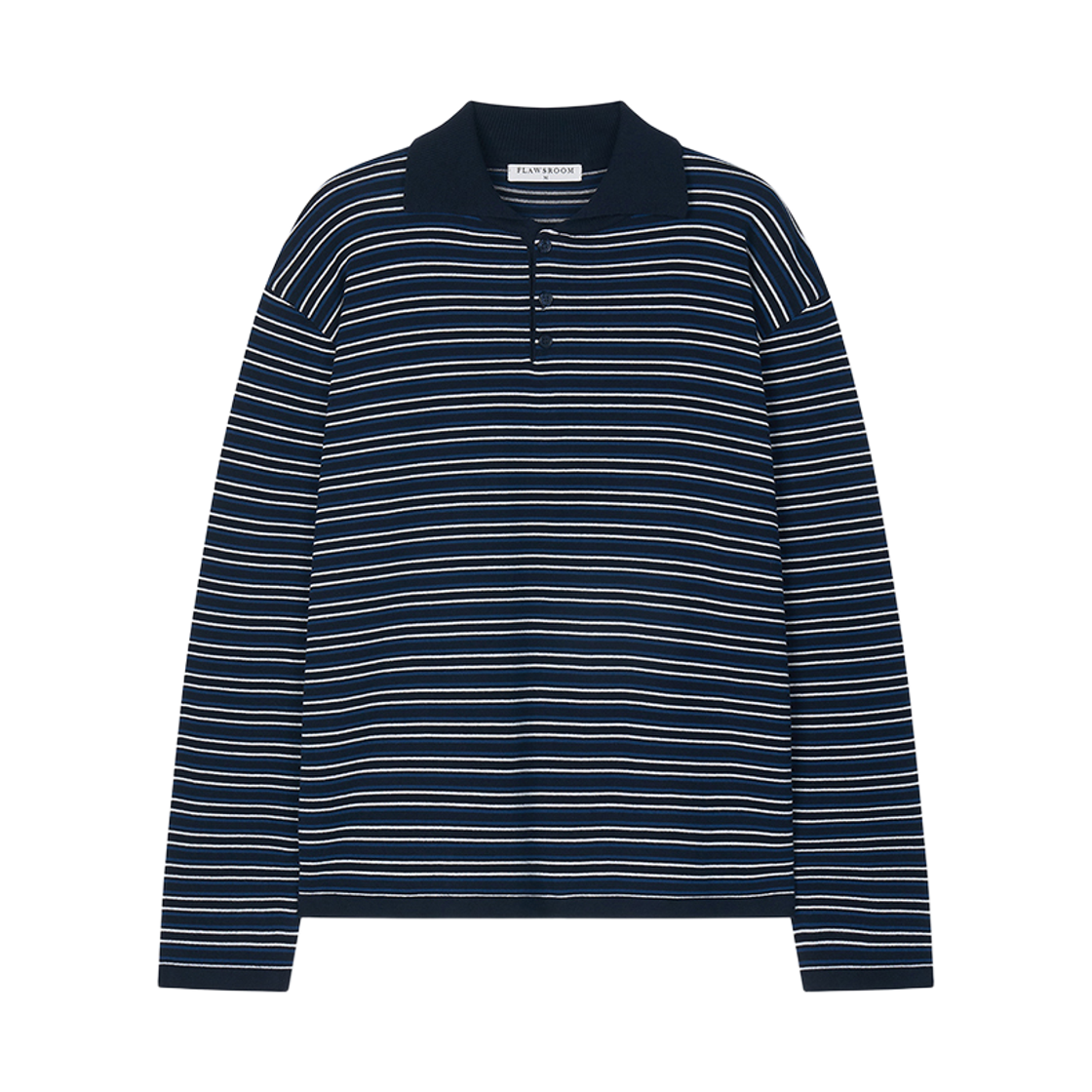 FL2621 Flawsroom Lecce Polo Cotton Knit Navy