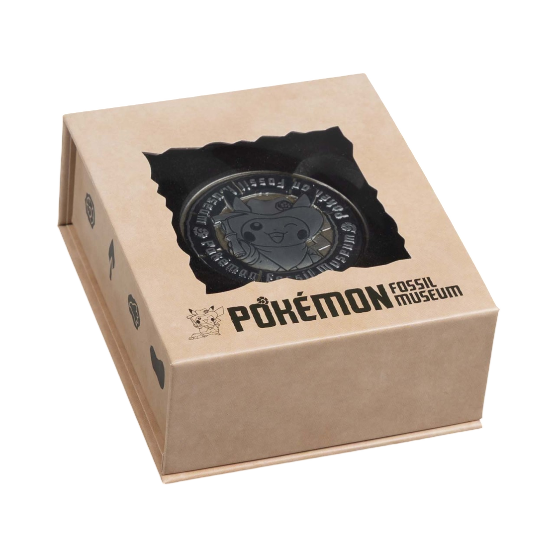 포켓몬 파슬 뮤지엄 굴착기 피카츄 & 견고라스 스켈레톤 기념 코인(Pokemon Fossil Museum Excavator Pikachu & Tyrantrum Skeleton Commemorative Coin)