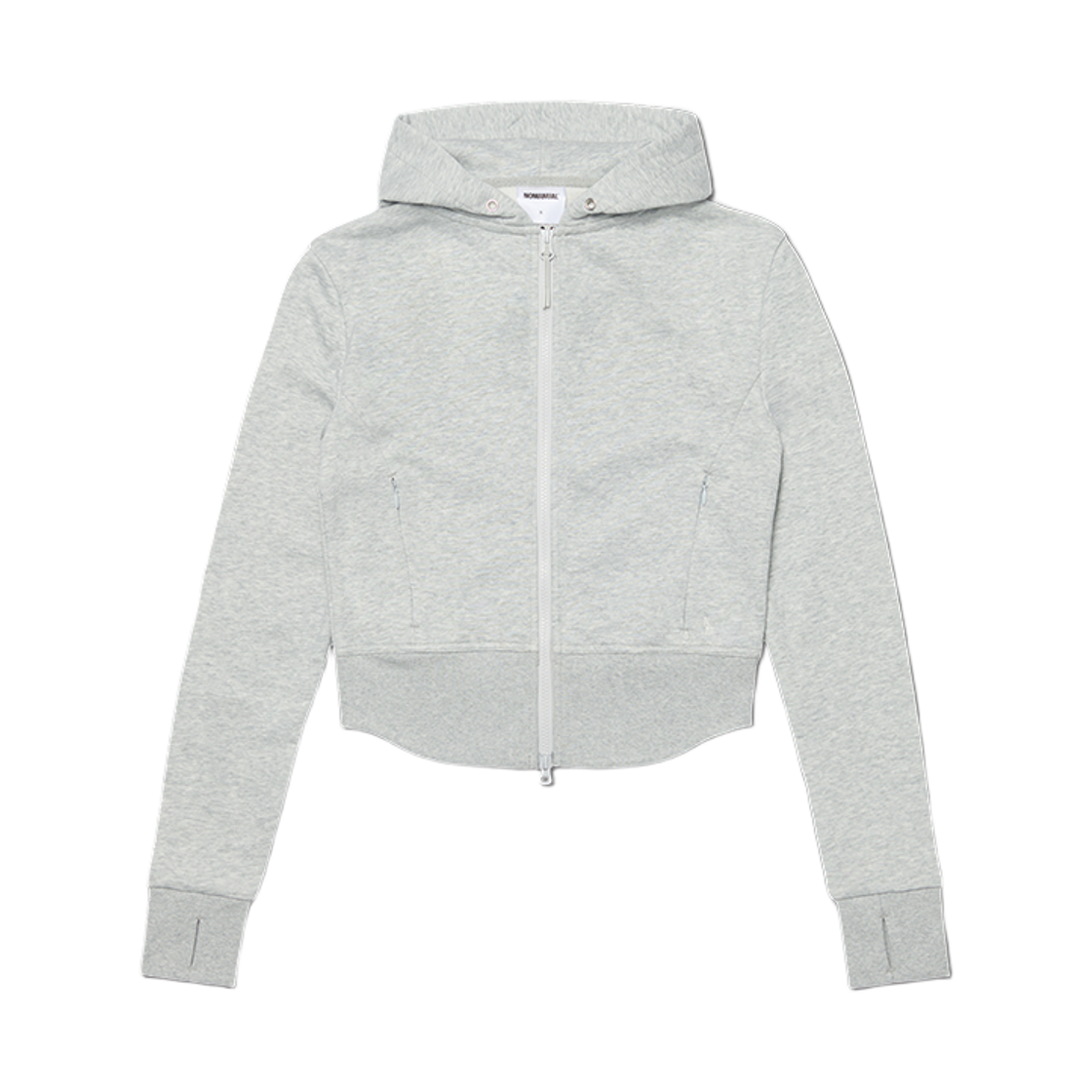 노매뉴얼 우먼 NM 라이트 후디드 집업 멜란지(NOMANUAL (W) NM Light Hooded Zip-Up Melange)