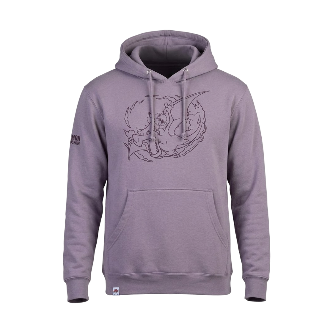 포켓몬 파슬 뮤지엄 굴착기 피카츄 & 프테라 풀오버 후드 퍼플(Pokemon Fossil Museum Excavator Pikachu & Aerodactyl Pullover Hoodie Purple)