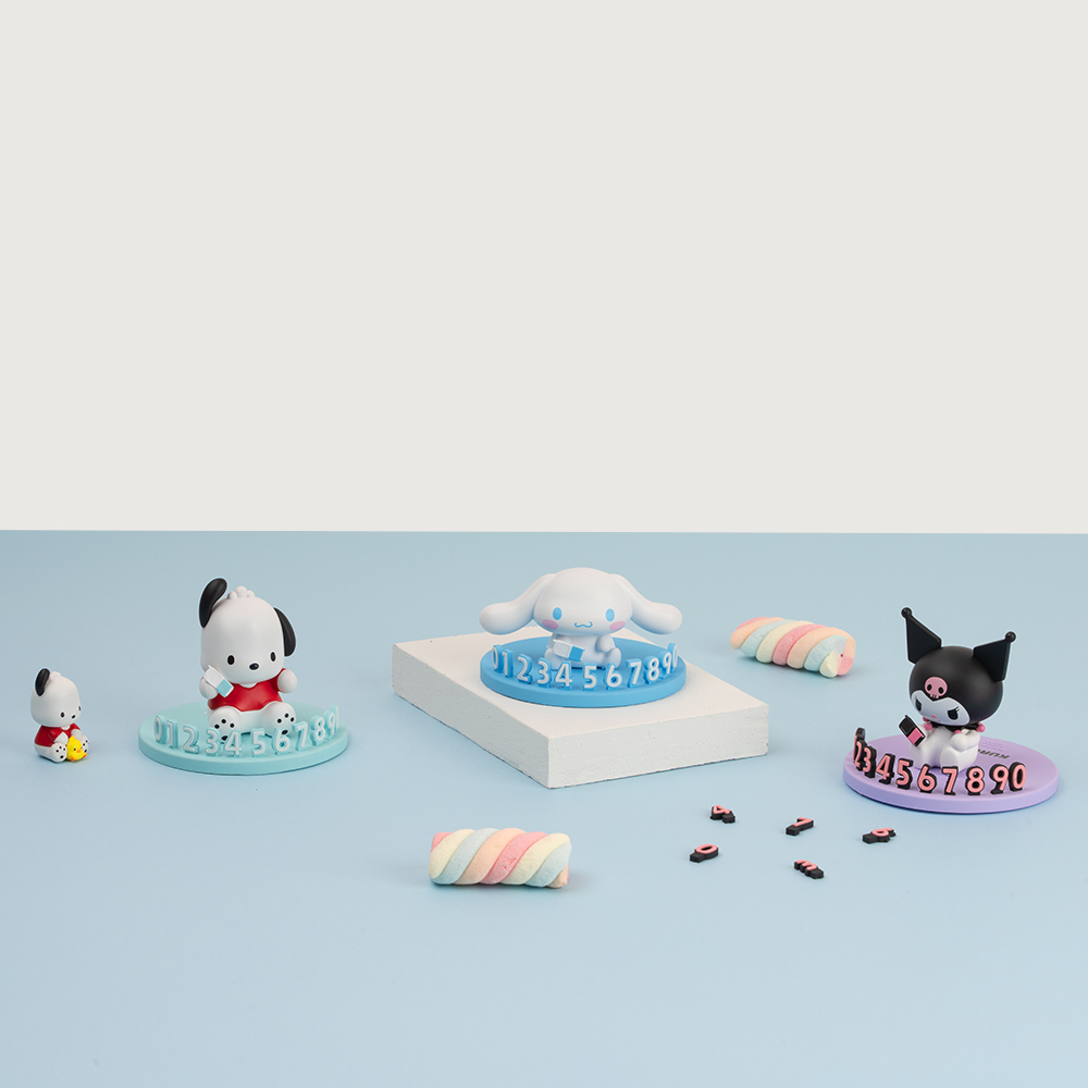 로이체 산리오 캐릭터즈 피규어 차량용 주차 번호판(Royche Sanrio Characters Figure Car Parking Phone Number Plate) - 3