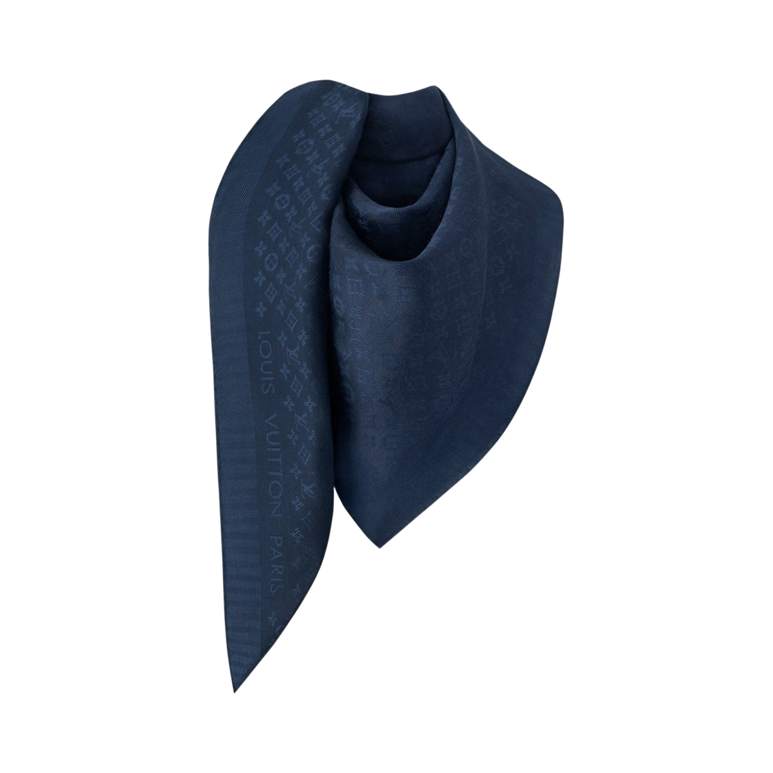 (W) 루이비통 에버모어 숄 블루 마린((W) Louis Vuitton Evermore Shawl Blue Marine) - 2