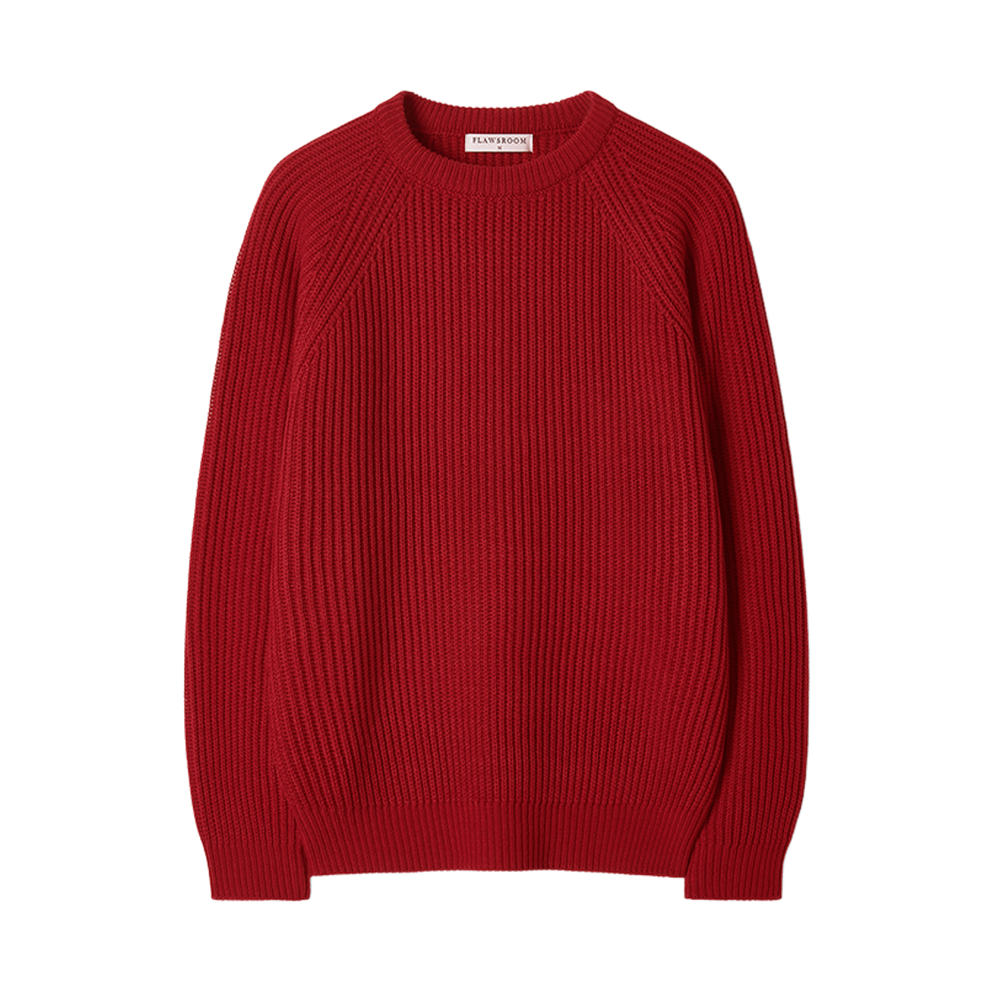FL2536 Flawsroom Essential Crop Reglan Knit Red