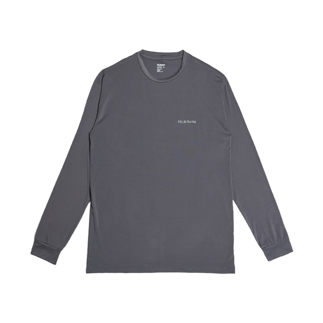 누비즈 펠트 라이크 러닝 롱슬리브 다크그레이(nubeez Felt Like Running Long Sleeves Dark Grey) - 2