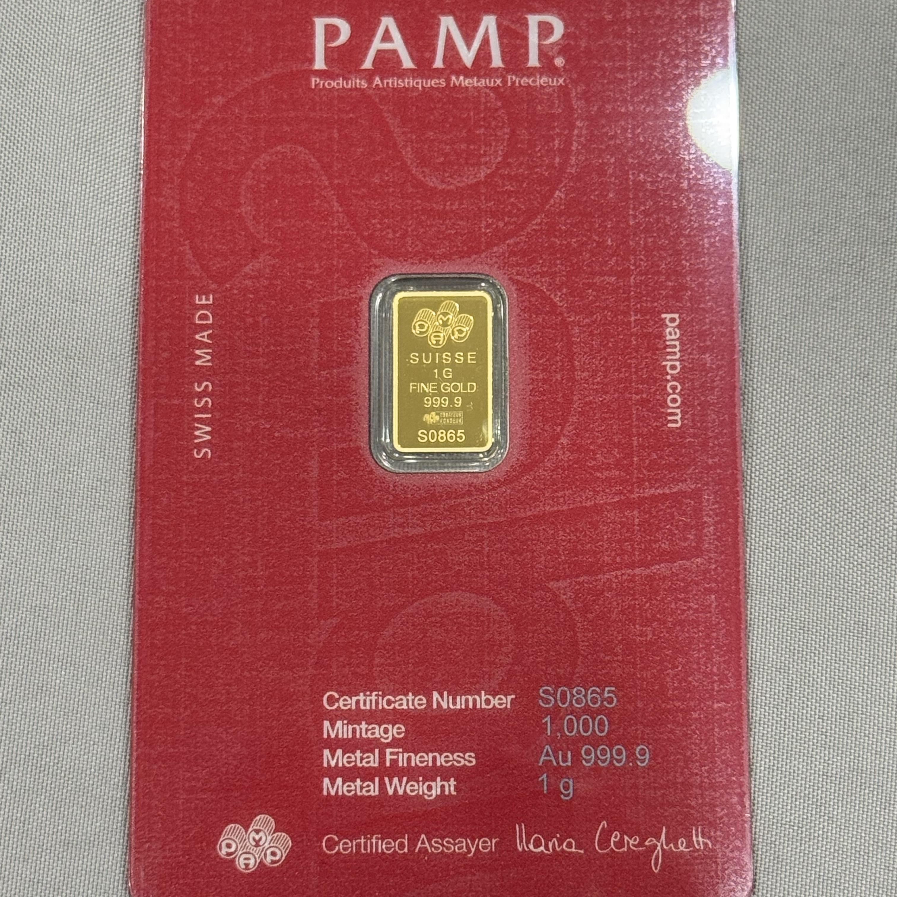 Supreme x PAMP Suisse Gold Bar 1g Red - 26SS 착용 스타일 - 4