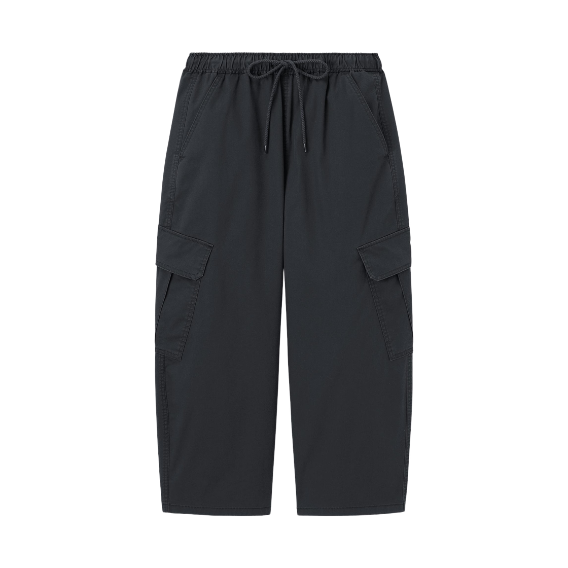 360333-08 (W) GU Cargo Barrel Ankle Pants Dark Gray