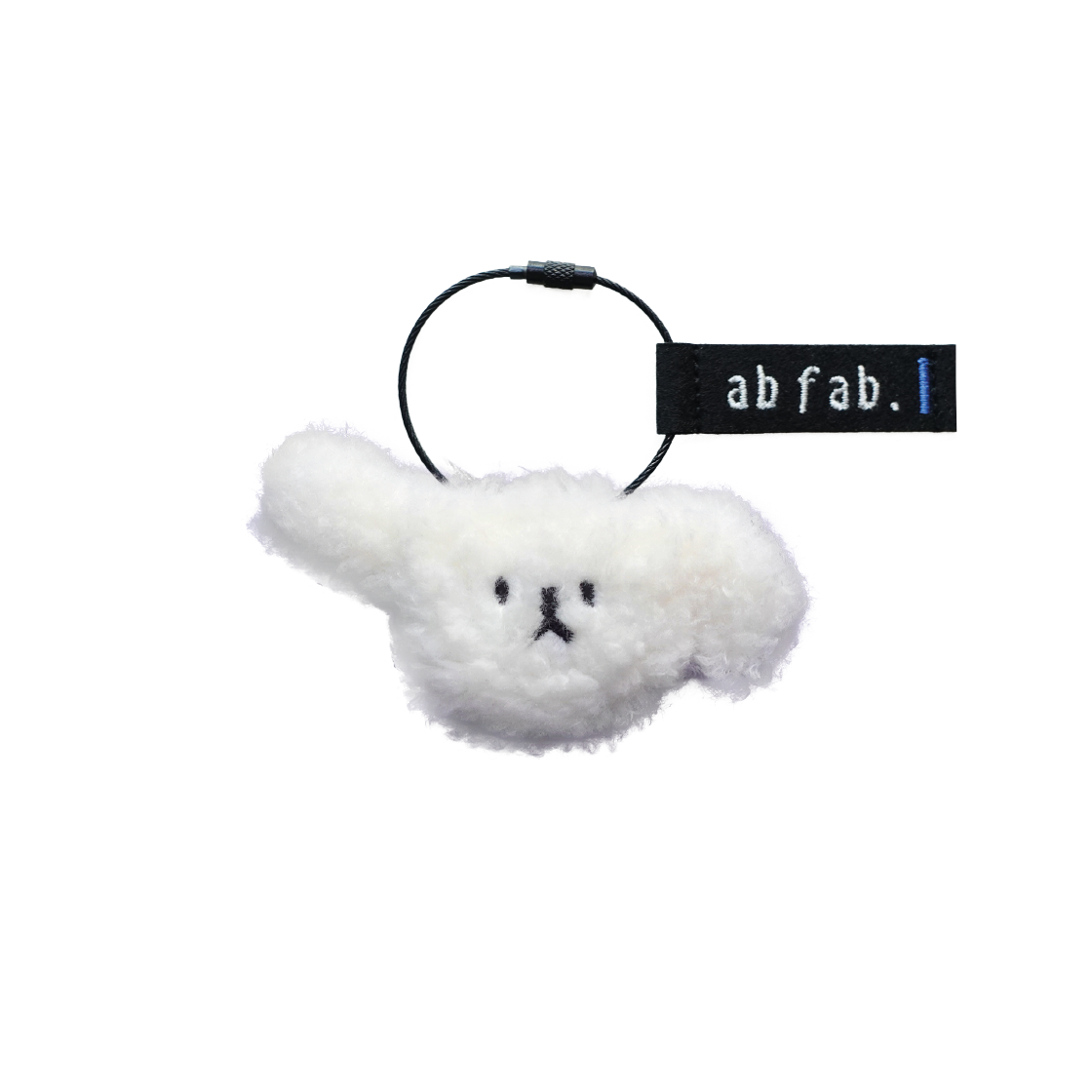 에이비페브 멈머 키링 화이트 도그(ABFAB Mum-muh Key ring White dog)