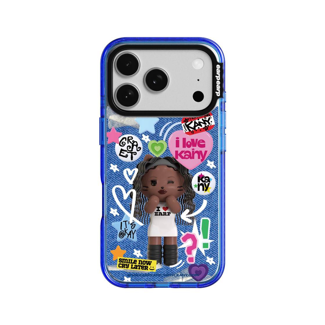 E2604_0200 [사은품 증정] EARPEARP x KANY Kitsch Pop Wave Label+ Magnetic Case - Clear