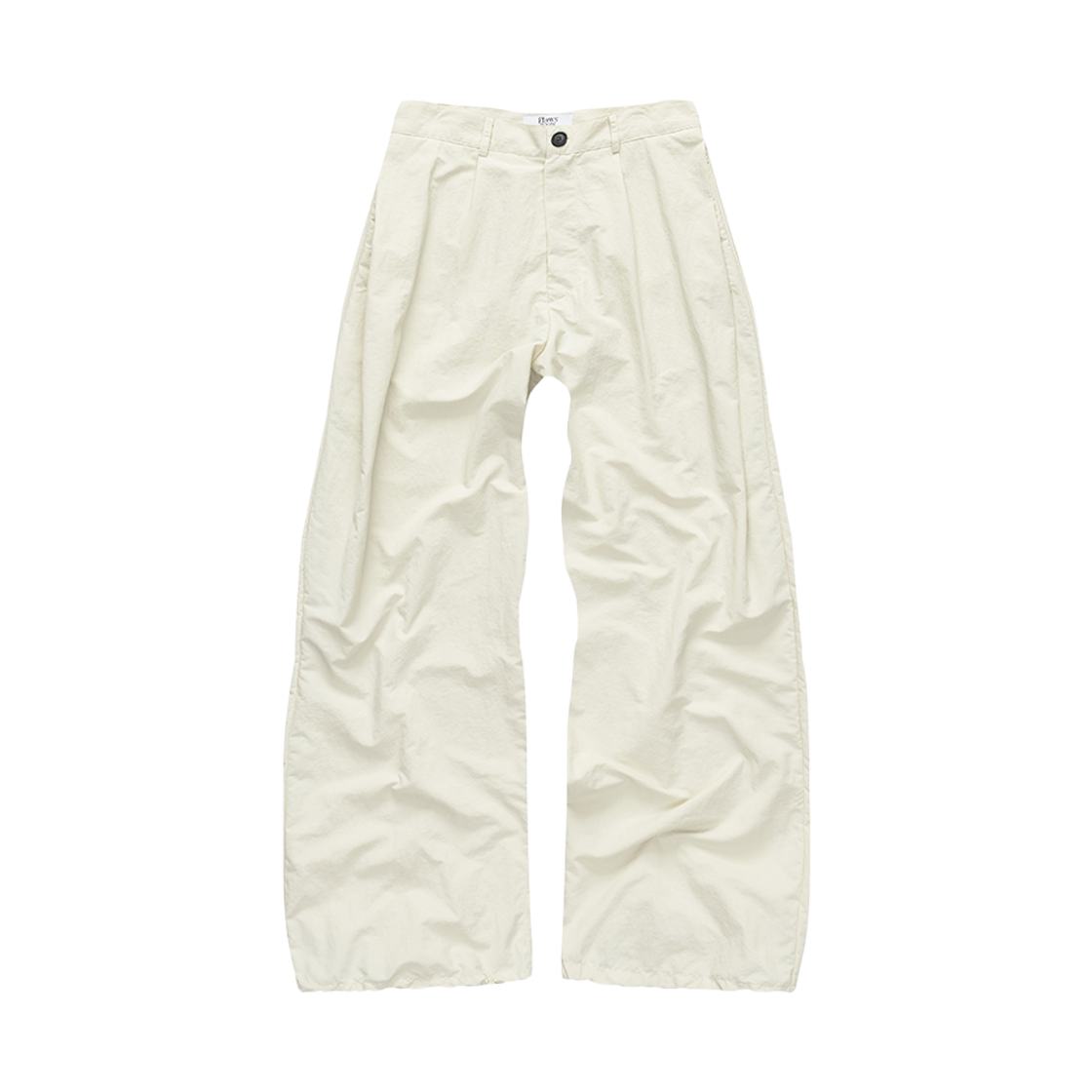 FL2524 Flawsroom Side Two Tuck Balloon Pants Cream