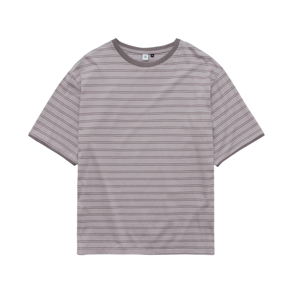 폴리테루 루즈드 스트라이프 티셔츠 더스티 핑크(Polyteru Loosed Striped T-Shirt Dusty Pink)