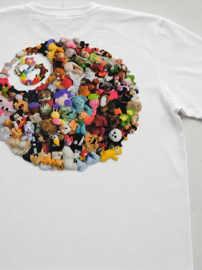 Stussy Plush T-Shirt White 착용 스타일