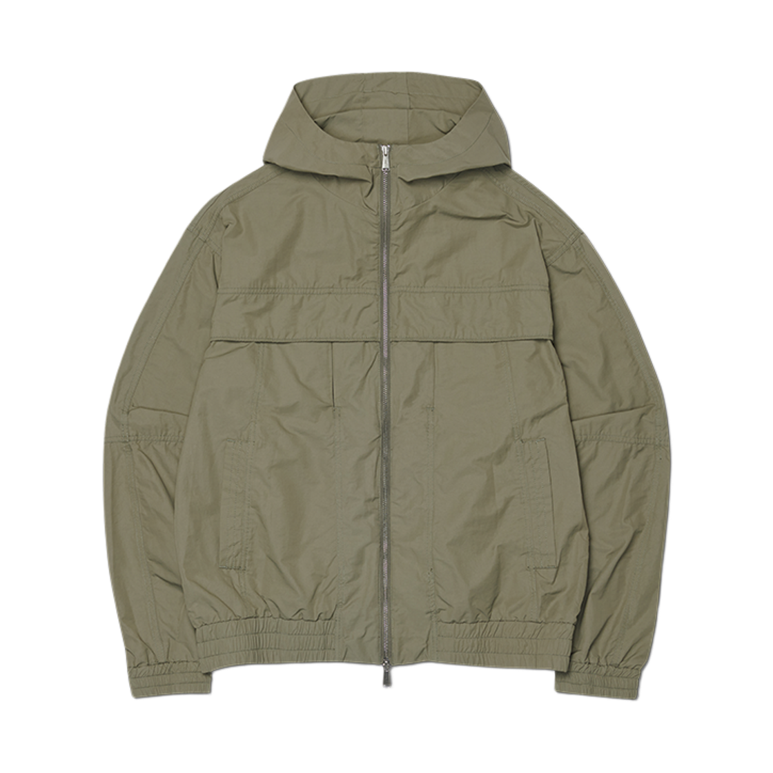 노매뉴얼 슬래시 후디드 자켓 라이트 카키(NOMANUAL Slash Hooded Jacket Light Khaki) - 1