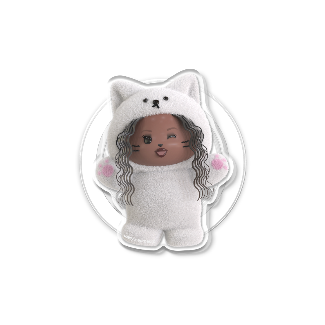 어프어프 x 카니 냥냥 치치 카니 맥세이프 아크릴 스마트톡(EARPEARP x KANY Chichi Kany Magnetic Acrylic Tok)