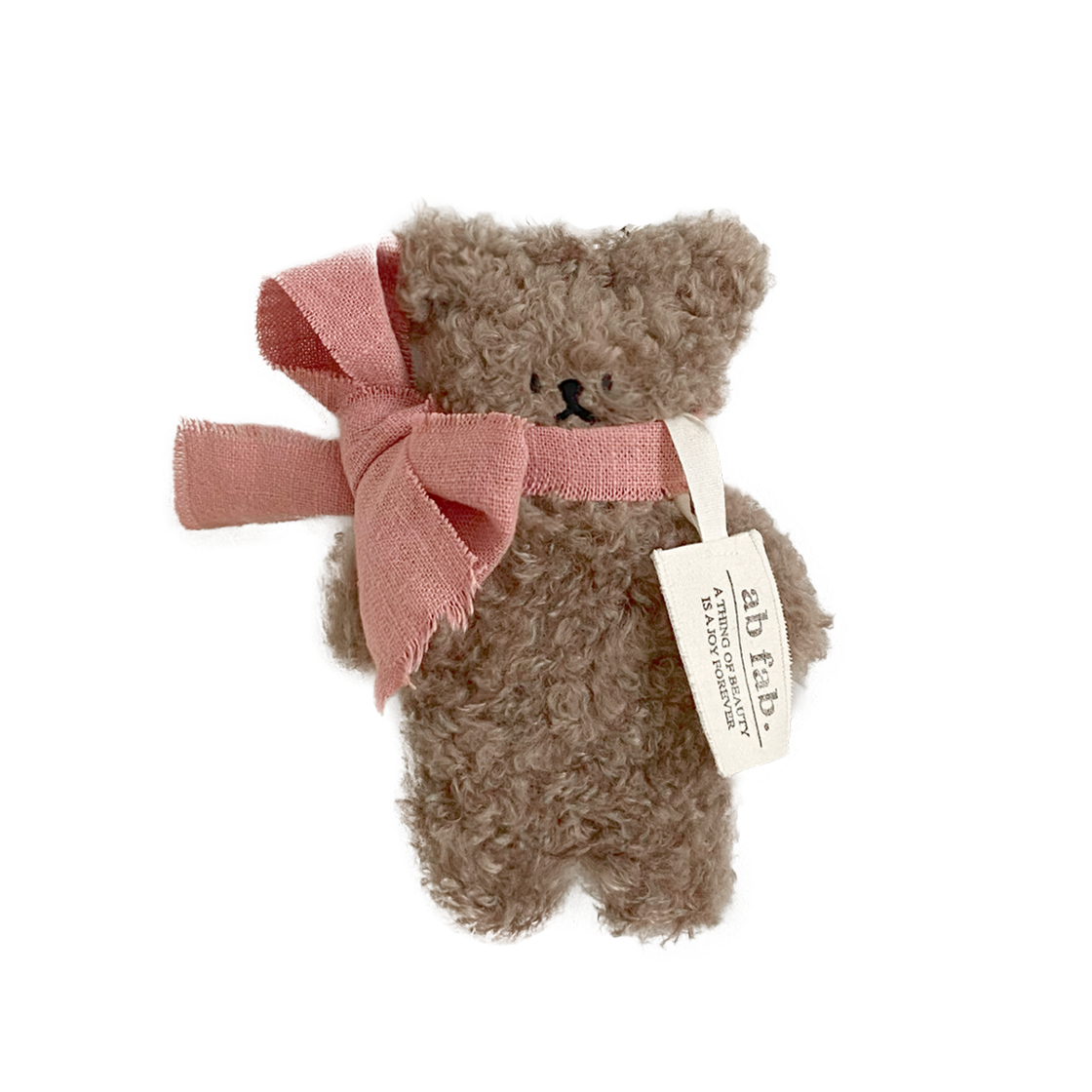 에이비페브 부 키링 브라운(ABFAB Brown teddy Boo Key ring)