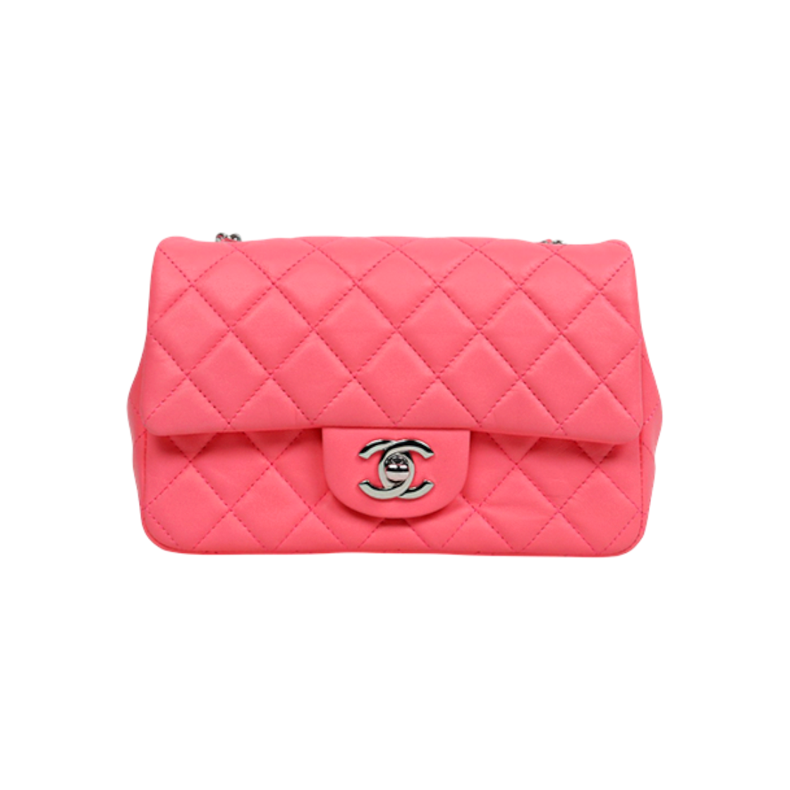 ITHKOB8IULK6 Chanel Neon Pink New Mini Shoulder Bag