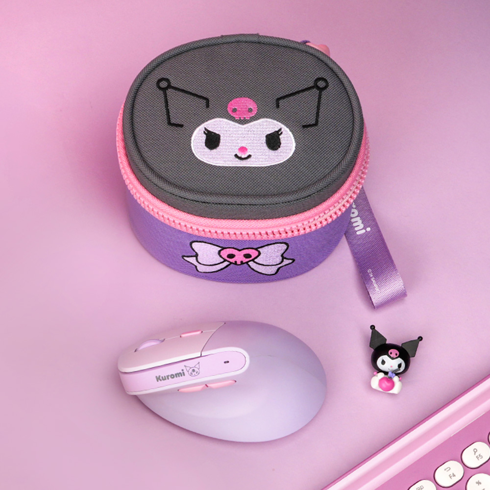 로이체 산리오 인체공학 저소음 버티컬 충전식 무선 마우스 + 파우치 세트(Royche Sanrio Silent Vertical Rechargeable Wireless Mouse + Pouch Set) - 6