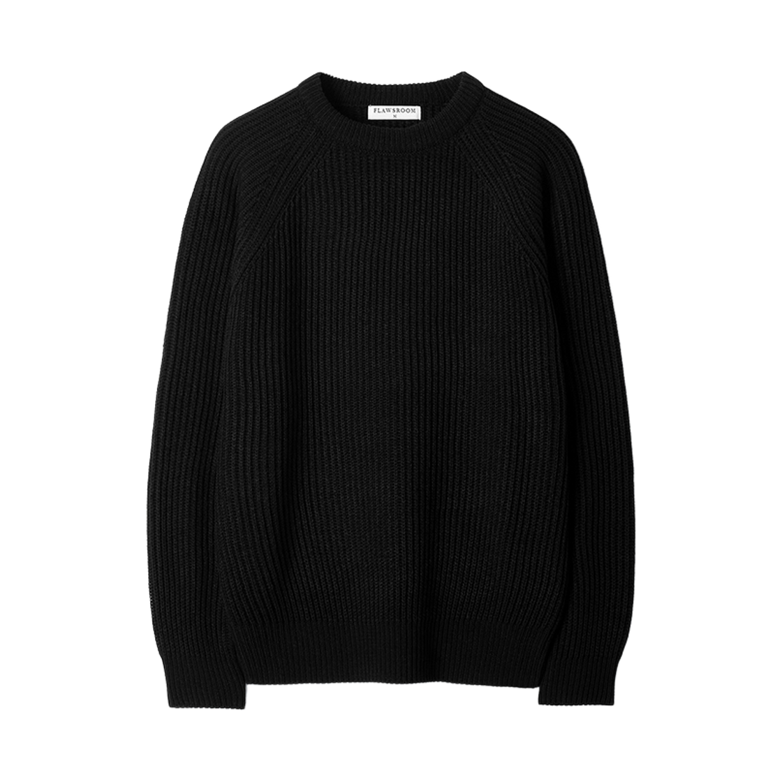 FL2540 Flawsroom Essential Crop Reglan Knit Black