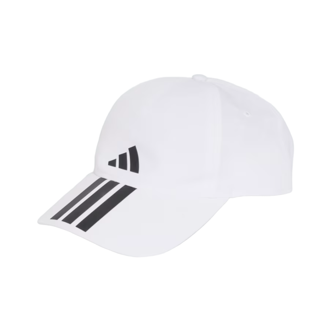 JM5344 Adidas 3-Stripes Climaproof Baseball Cap White Black