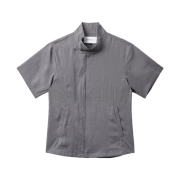Hatchingroom Arc Zip Shirket Blue Grey
