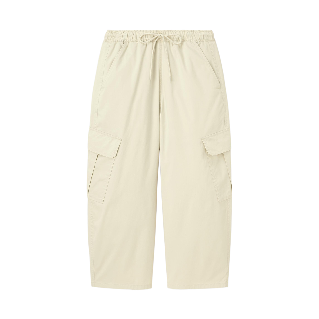 360333-40 (W) GU Cargo Barrel Ankle Pants Cream