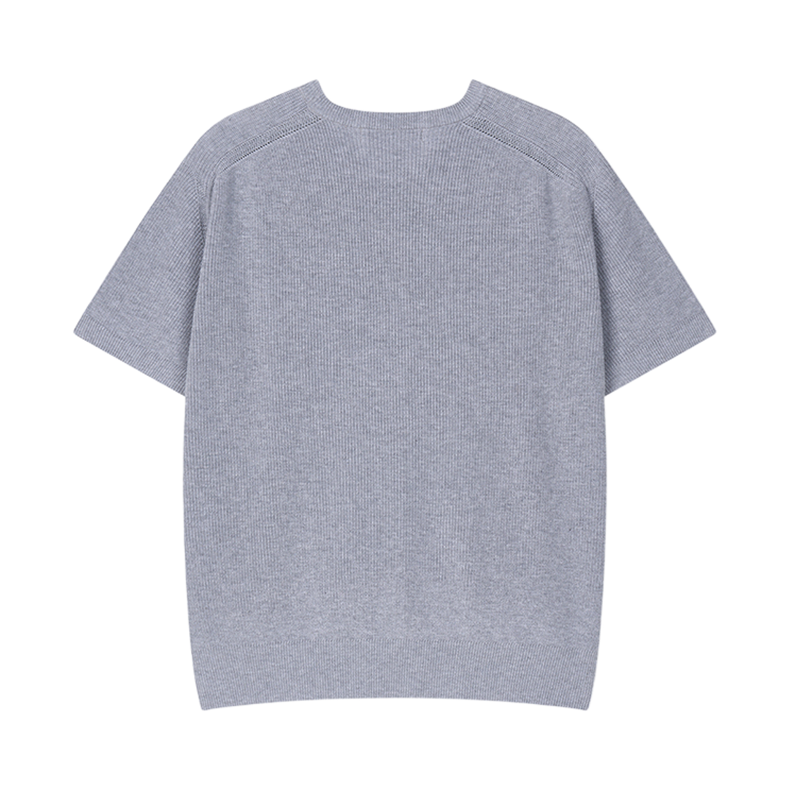 플로즈룸 새들 숄더 코튼 니트 그레이(Flawsroom Saddle Shoulder Cotton Knit Grey) - 2