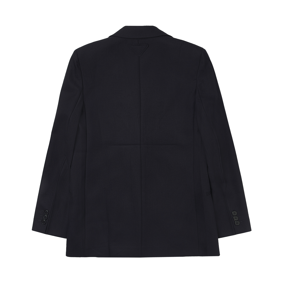 (W) 프라다 싱글 브레스티드 쉐브론 자켓 네이비((W) Prada Single-Breasted Chevron Jacket Navy) - 2