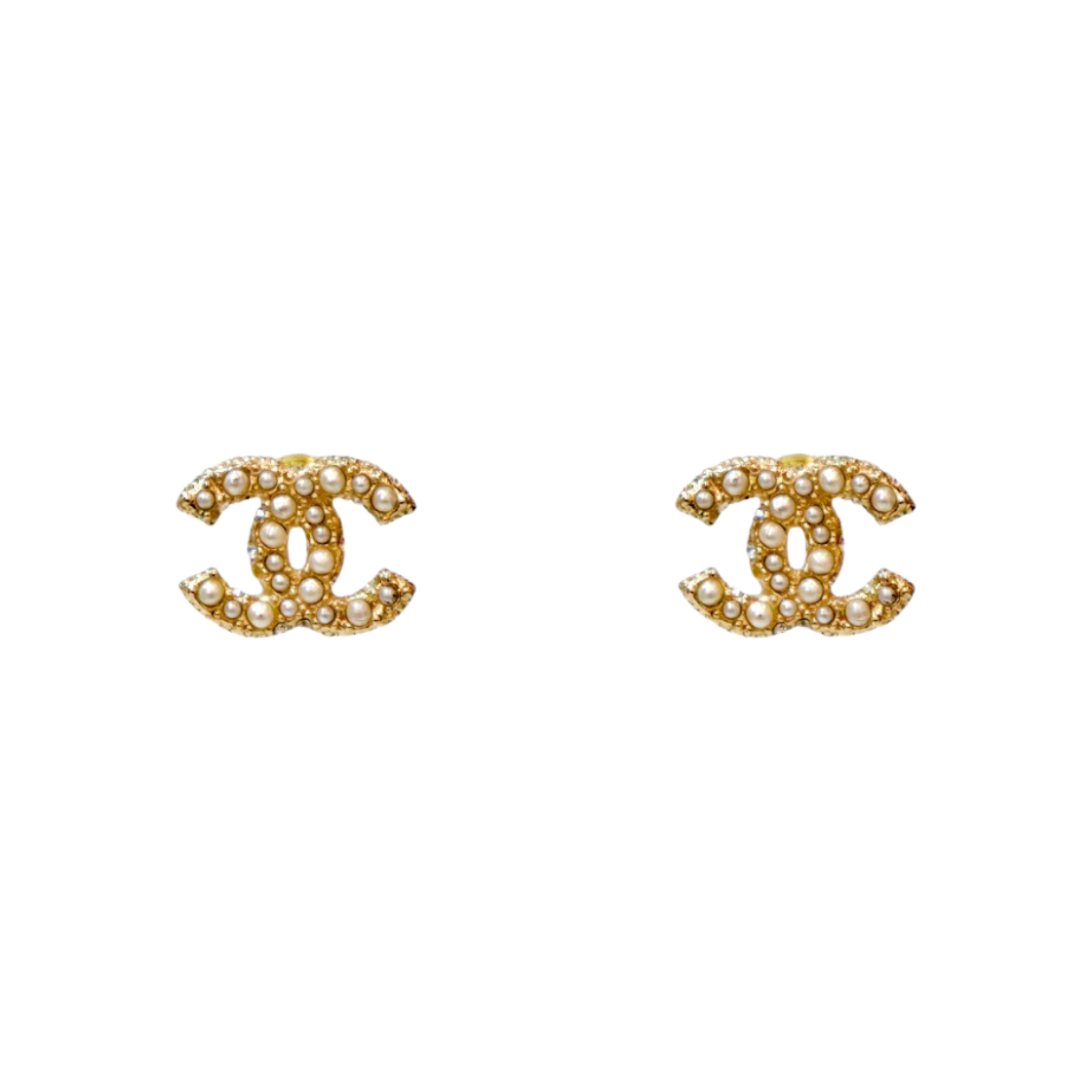 샤넬 CC 진주 큐빅 귀걸이 C-B58989(Chanel CC Pearl Cubic Earrings C-B58989) - 1