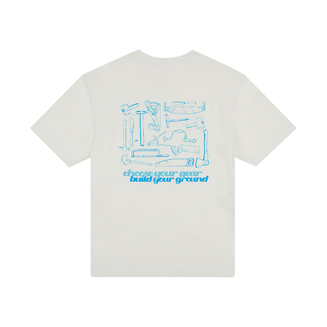 윌비랩 툴 그래픽 반팔 티셔츠 화이트(WILLBE LAB Tool Graphic Short Sleeve T-shirt White)
