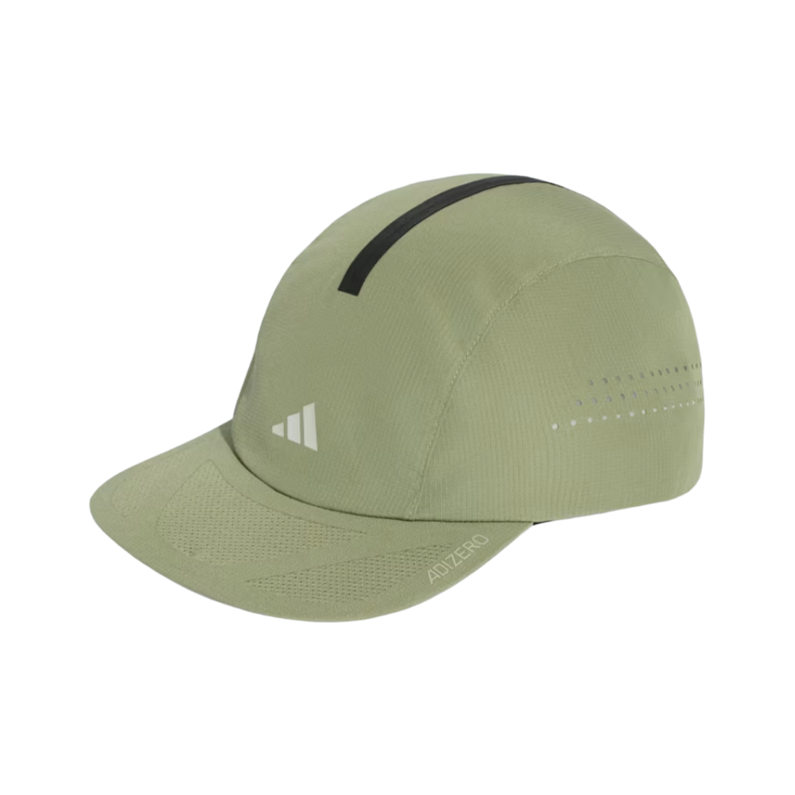 아디다스 러닝 X 아디제로 라이트웨이트 클라이마쿨 캡 텐트 그린 할로 그린(Adidas Running X Adizero Lightweight Climacool Cap Tent Green Halo Green)