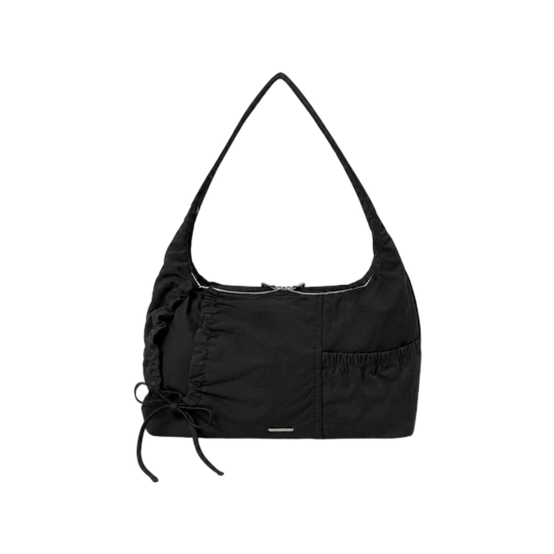 미세키서울 스트링 셔링 백 블랙(Miseki Seoul String Shirring Bag Black)