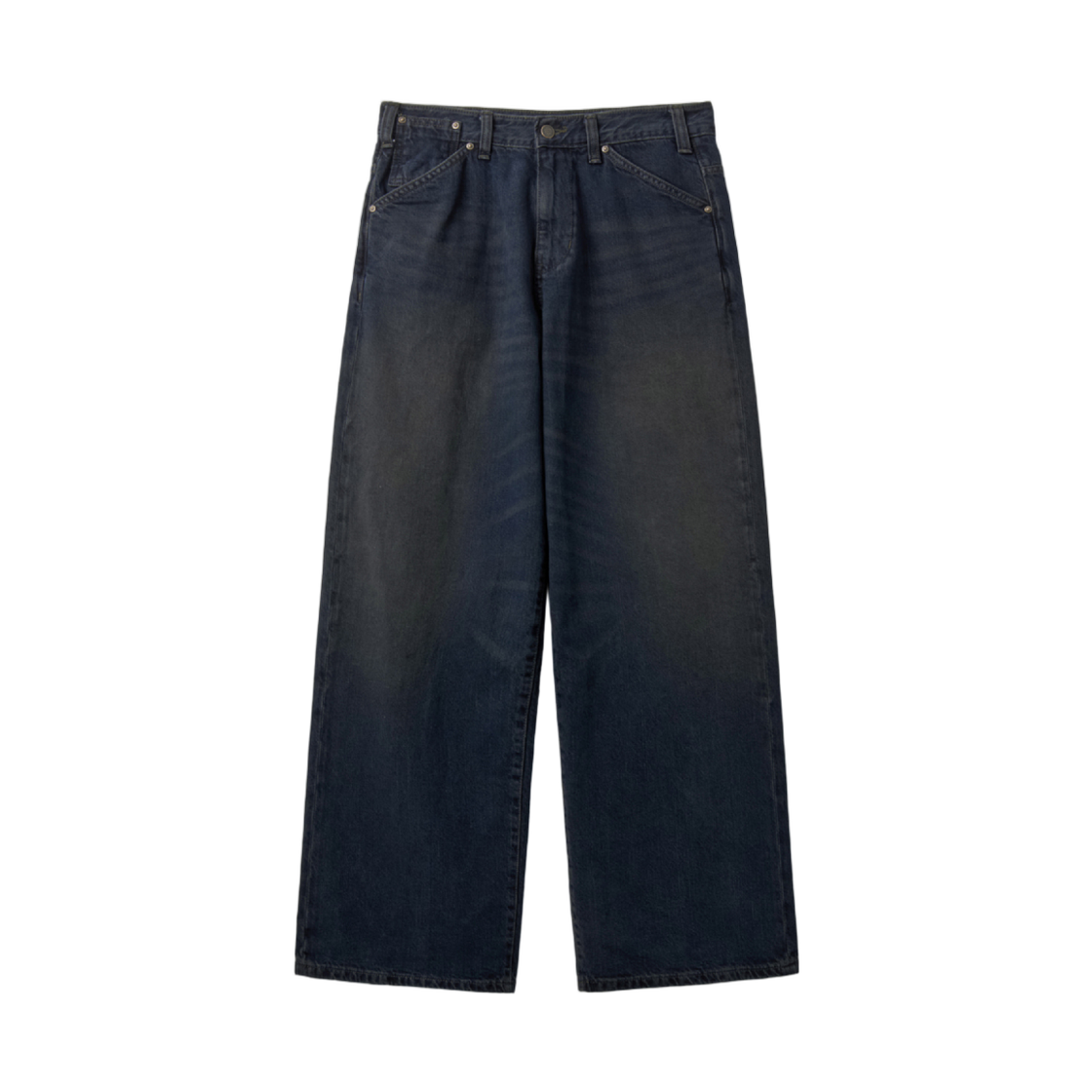 해칭룸 와이드 진 다크 블루(Hatchingroom Wide Jeans Dark Blue)