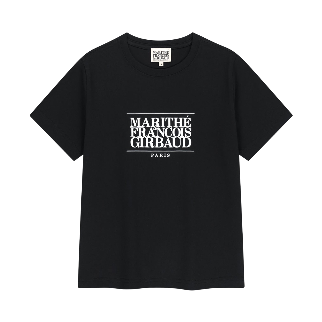 (W) 마리떼 프랑소와 저버 클래식 로고 티셔츠 블랙((W) Marithe Francois Girbaud Classic Logo T-Shirt Black)