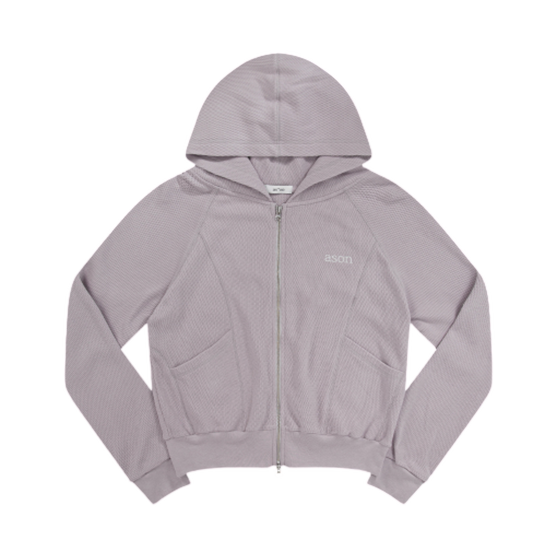 (W) 애즈온 버니 트레이닝 후드 집업 핑크((W) Ason Bunny Training Hood Zip Up Pink)
