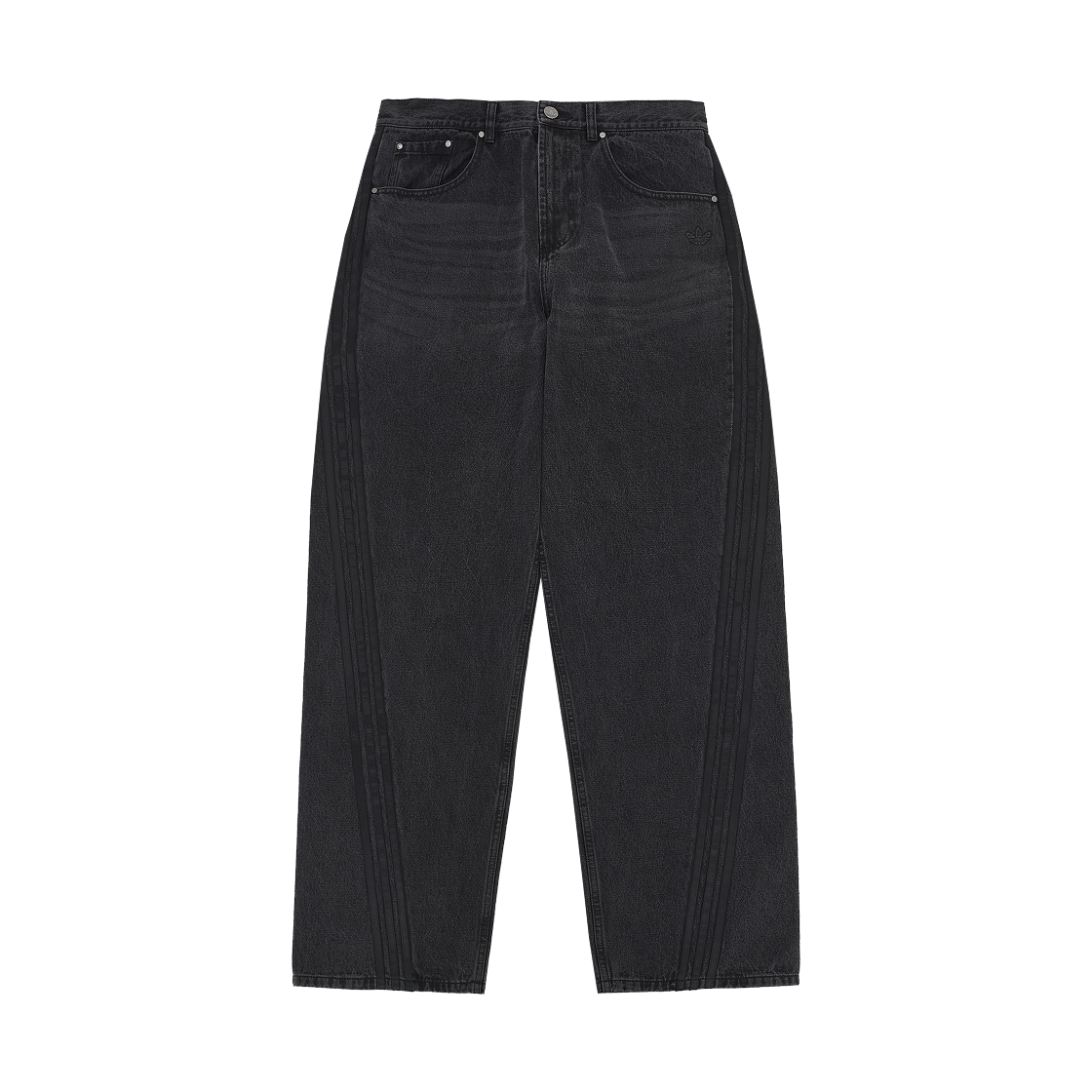 아디다스 아딜레늄 시즌 3 루즈 핏 데님 팬츠 블랙 - KR 사이즈(Adidas Adilenium Season 3 Loose Fit Denim Pants Black - KR Sizing) - 1