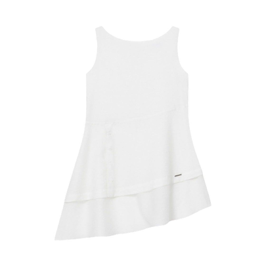 (W) 미세키서울 시어 멀티 레이어드 원피스 화이트((W) Miseki Seoul Sheer Multi Layered Onepiece White)
