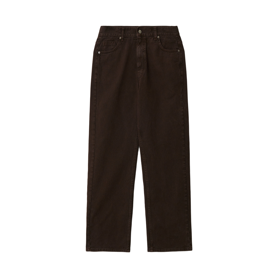플로즈룸 딥 브라운 스트레이트 데님 팬츠(Flawsroom Deep Brown Straight Denim Pants) - 1