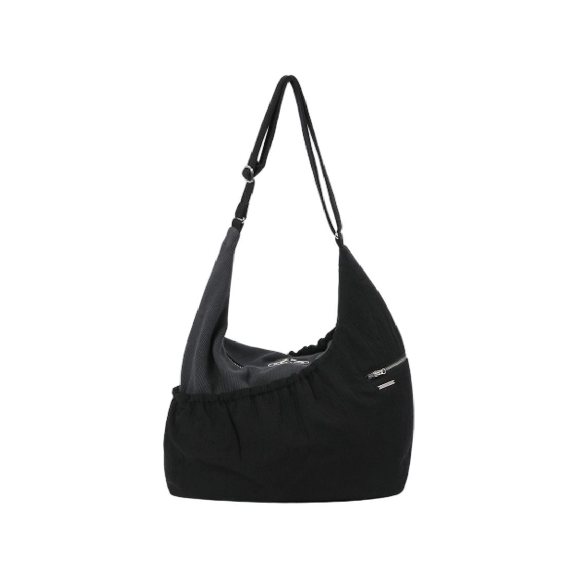 - Miseki Seoul Ribbed Layered Cross Bag Black