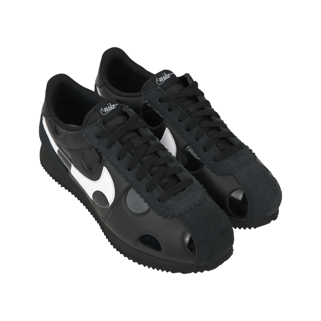 (W) 나이키 코르테즈 폴카 도트 블랙 화이트((W) Nike Cortez Polka Dots Black White) - 4